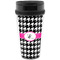 Houndstooth w/Pink Accent Travel Mug