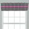 Houndstooth w/Pink Accent Valance - Closeup on window