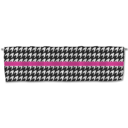 Houndstooth w/Pink Accent Valance (Personalized)
