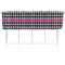 Houndstooth w/Pink Accent Valence - Front View with Window