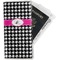 Houndstooth w/Pink Accent Vinyl Document Wallet - Main