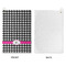Houndstooth w/Pink Accent Waffle Weave Golf Towel - Approval