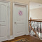 Houndstooth w/Pink Accent Wall Monogram on Bedroom Door