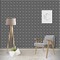 Houndstooth w/Pink Accent Wallpaper Scene