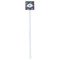 Houndstooth w/Pink Accent White Plastic Stir Stick - Double Sided - Square - Single Stick