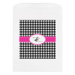 Houndstooth w/Pink Accent Treat Bag (Personalized)