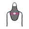 Houndstooth w/Pink Accent Wine Bottle Apron - FRONT/APPROVAL