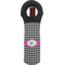 Houndstooth w/Pink Accent Wine Tote Bag (Personalized)