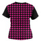 Houndstooth w/Pink Accent Women's T-shirt Back