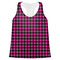 Houndstooth w/Pink Accent Womens Racerback Tank Top - X Small