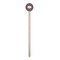 Houndstooth w/Pink Accent Wooden 6" Stir Stick - Round - Single Stick