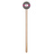 Houndstooth w/Pink Accent Wooden 7.5" Stir Stick - Round - Single Stick