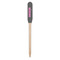 Houndstooth w/Pink Accent Wooden Food Pick - Paddle - Single Pick