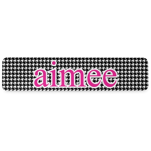 Houndstooth w/Pink Accent Wrist Rest - Apvl