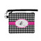 Houndstooth w/Pink Accent Wristlet ID Cases - Front