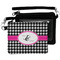 Houndstooth w/Pink Accent Wristlet ID Cases - MAIN