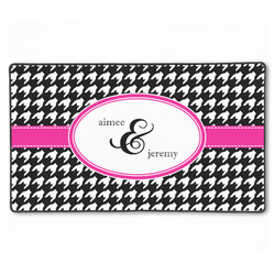 Houndstooth w/Pink Accent XXL Gaming Mouse Pad - 24" x 14" (Personalized)