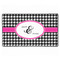 Houndstooth w/Pink Accent XXL Gaming Mouse Pad - 24" x 14" (Personalized)