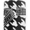 Houndstooth w/Pink Accent Yoga Mat Strap Close Up Detail
