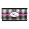 Houndstooth w/Pink Accent Leatherette Ladies Wallet (Personalized)
