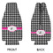 Houndstooth w/Pink Accent Zipper Bottle Cooler - APPROVAL