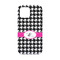Houndstooth w/Pink Accent iPhone 13 Mini Tough Case - Back