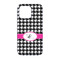 Houndstooth w/Pink Accent iPhone 13 Pro Case - Back