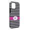 Houndstooth w/Pink Accent iPhone 13 Pro Max Tough Case - Angle