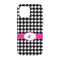 Houndstooth w/Pink Accent iPhone 13 Pro Tough Case - Back