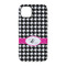 Houndstooth w/Pink Accent iPhone 14 Pro Tough Case - Back