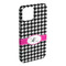 Houndstooth w/Pink Accent iPhone 15 Plus Case - Angle