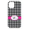 Houndstooth w/Pink Accent iPhone 15 Pro Max Case - Back