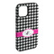 Houndstooth w/Pink Accent iPhone 15 Pro Max Tough Case - Angle
