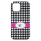 Houndstooth w/Pink Accent iPhone 15 Pro Max Tough Case - Back