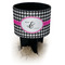 Houndstooth w/Pink Accent Black Beach Spiker Drink Holder (Personalized)