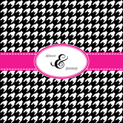 Houndstooth w/Pink Accent