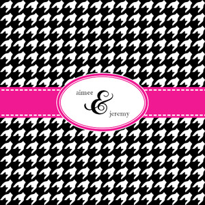 Houndstooth w/Pink Accent