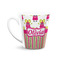 Pink Monsters & Stripes 12 Oz Latte Mug - Front