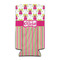 Pink Monsters & Stripes 12oz Tall Can Sleeve - FRONT