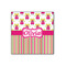 Pink Monsters & Stripes Wood Print - 12x12 (Personalized)