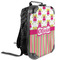 Pink Monsters & Stripes 13" Hard Shell Backpacks - ANGLE VIEW