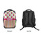Pink Monsters & Stripes 15" Backpack - APPROVAL