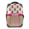 Pink Monsters & Stripes 15" Backpack - FRONT