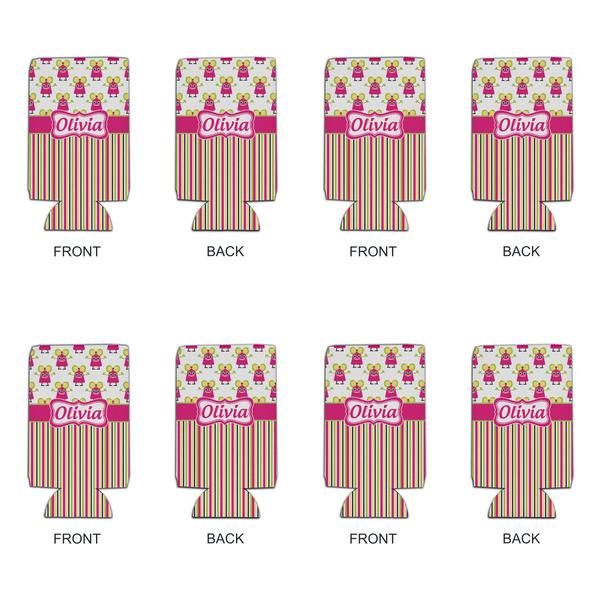 Pink Monsters & Stripes 16oz Can Sleeve - Set of 4 - APPROVAL