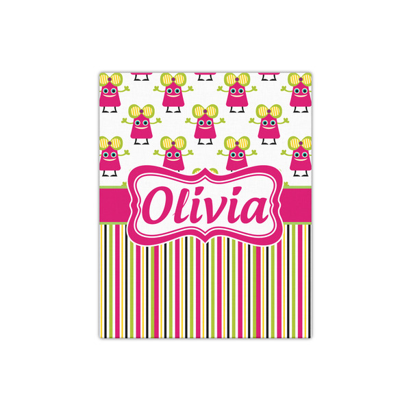Pink Monsters & Stripes 16x20 - Canvas Print - Front View