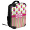 Pink Monsters & Stripes 18" Hard Shell Backpacks - ANGLED VIEW