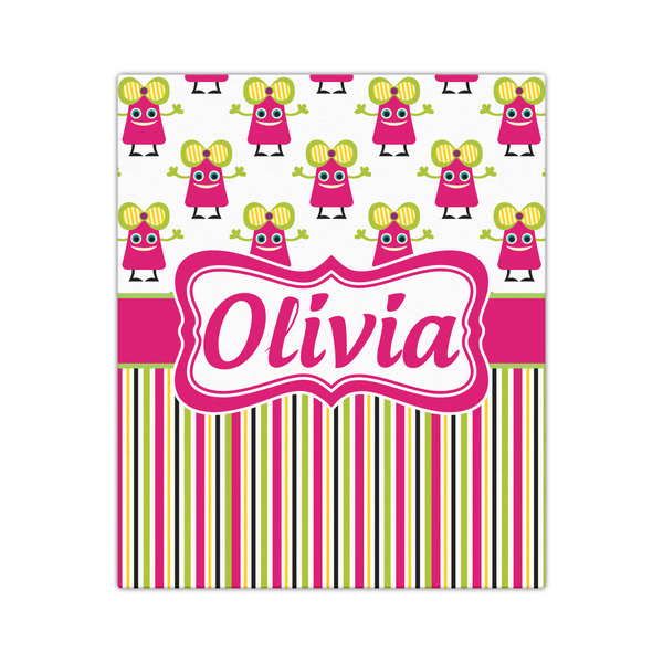 Pink Monsters & Stripes 20x24 - Canvas Print - Front View