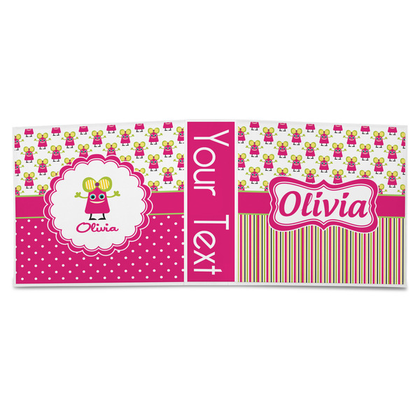 Pink Monsters & Stripes 3-Ring Binder Approval- 3in