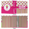 Pink Monsters & Stripes 3 Ring Binders - Full Wrap - 2" - APPROVAL