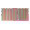Pink Monsters & Stripes 3 Ring Binders - Full Wrap - 2" - OPEN INSIDE